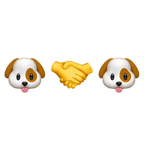 🐶🤝🐶 Emoji Domain iOS rendering