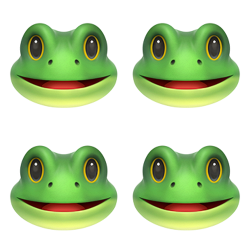 🐸🐸🐸🐸 Emoji Domain iOS rendering