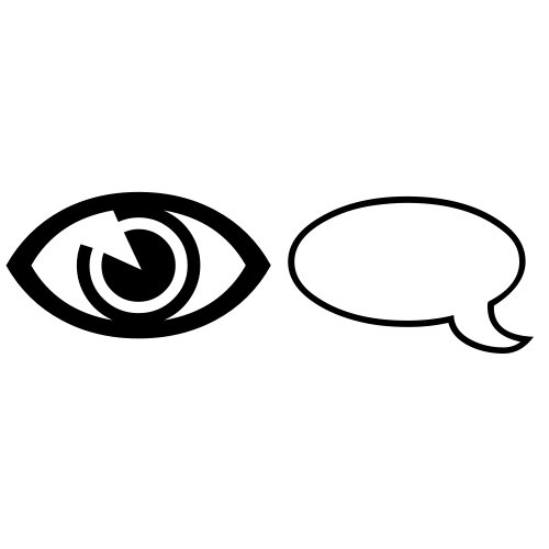 👁‍🗨 Emoji Domain black and white Symbola rendering