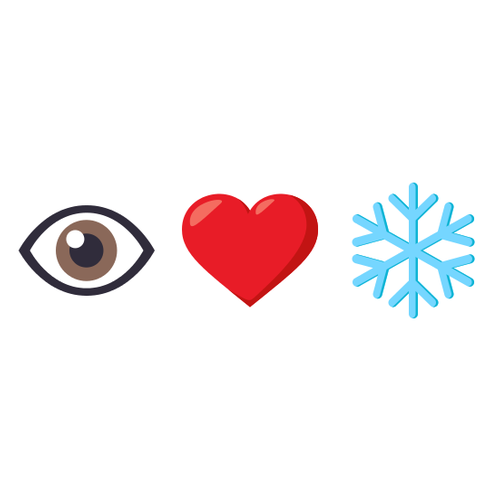 👁❤❄ Emoji Domain EmojiOne rendering