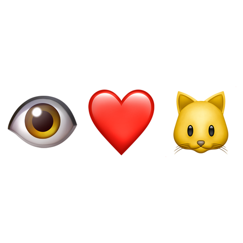 👁❤🐱 Emoji Domain iOS rendering