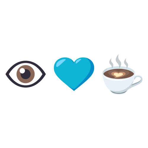 👁💙☕ Emoji Domain EmojiOne rendering