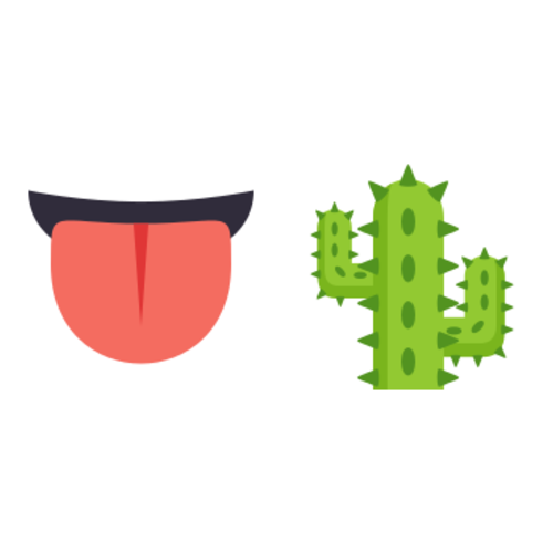 👅🌵 Emoji Domain EmojiOne rendering