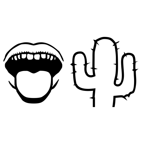 👅🌵 Emoji Domain black and white Symbola rendering