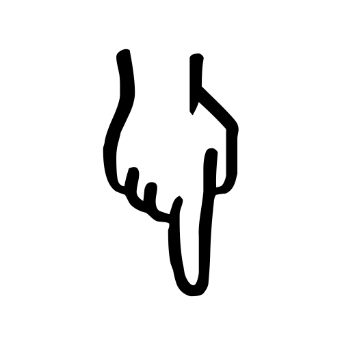 👇 Emoji Domain black and white Symbola rendering