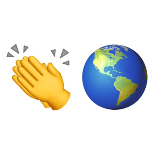 👏🌎 Emoji Domain iOS rendering