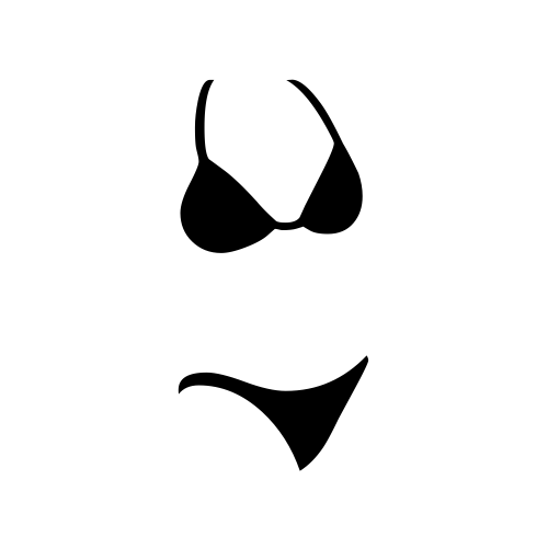 👙 Emoji Domain black and white Symbola rendering