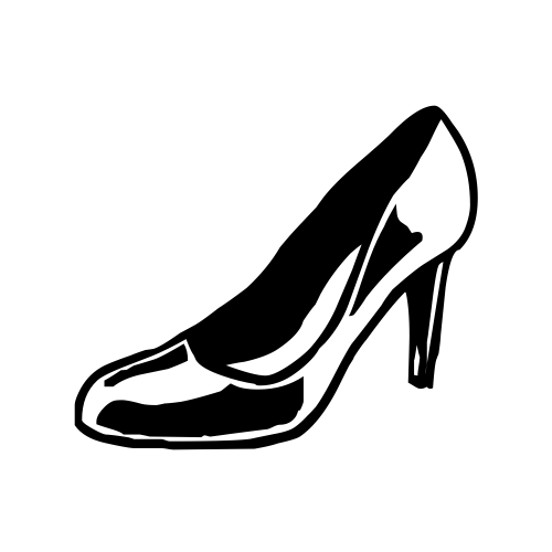 👠 Emoji Domain black and white Symbola rendering