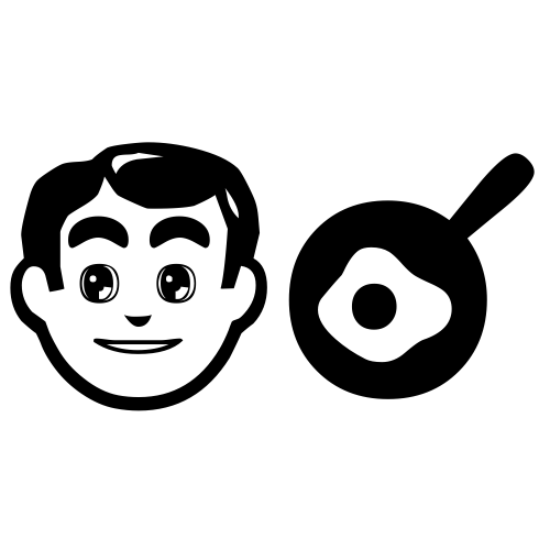 👨‍🍳 Emoji Domain black and white Symbola rendering