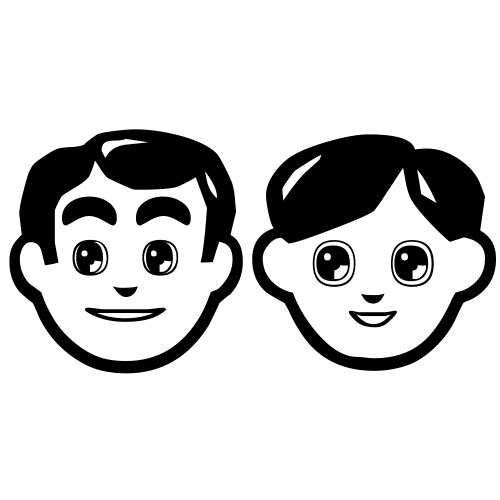 👨‍👦 Emoji Domain black and white Symbola rendering