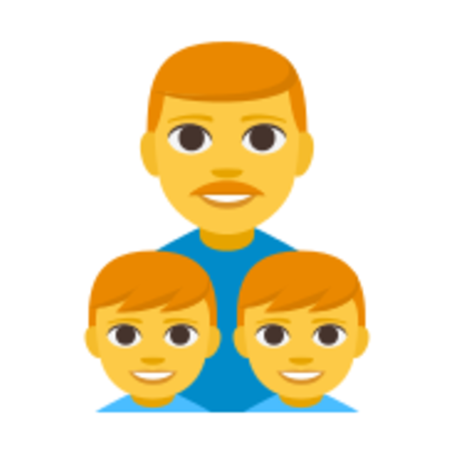 👨‍👦‍👦 Emoji Domain EmojiOne rendering