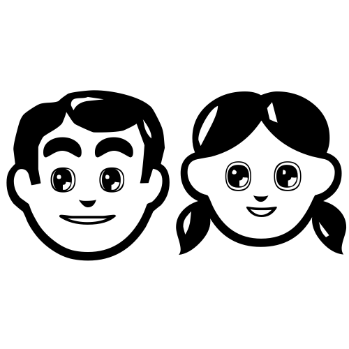 👨‍👧 Emoji Domain black and white Symbola rendering