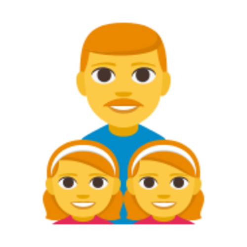 👨‍👧‍👧 Emoji Domain EmojiOne rendering