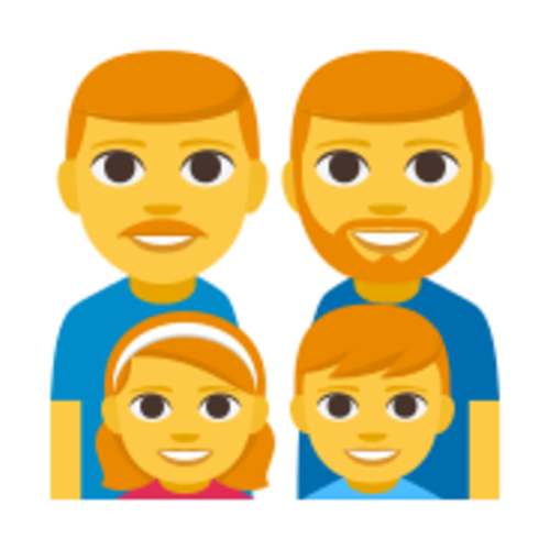 👨‍👨‍👧‍👦 Emoji Domain EmojiOne rendering