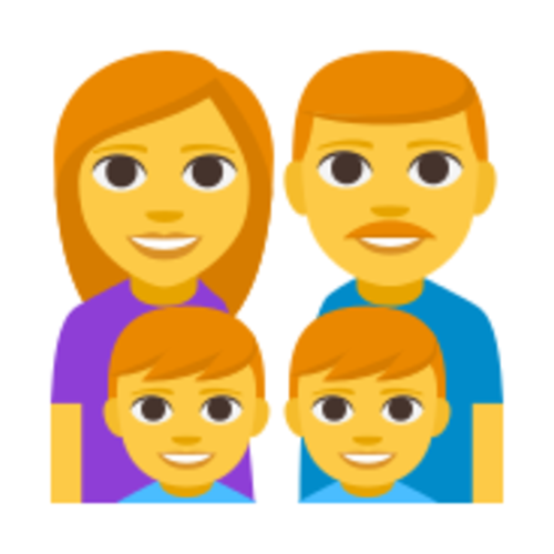 👨‍👩‍👦‍👦 Emoji Domain EmojiOne rendering