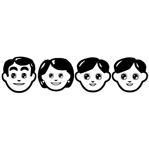 👨‍👩‍👦‍👦 Emoji Domain black and white Symbola rendering