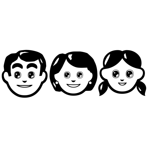👨‍👩‍👧 Emoji Domain black and white Symbola rendering