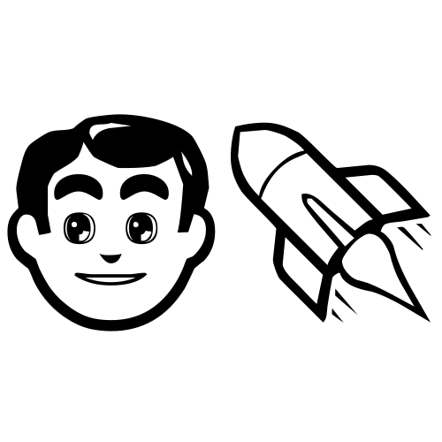 👨‍🚀 Emoji Domain black and white Symbola rendering
