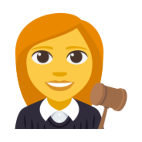👩‍⚖ Emoji Domain EmojiOne rendering