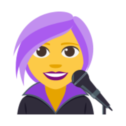 👩‍🎤 Emoji Domain EmojiOne rendering