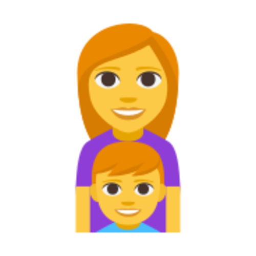 👩‍👦 Emoji Domain EmojiOne rendering