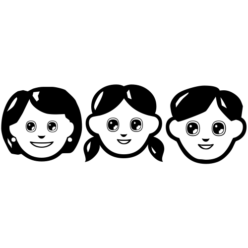 👩‍👧‍👦 Emoji Domain black and white Symbola rendering