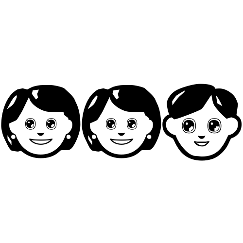👩‍👩‍👦 Emoji Domain black and white Symbola rendering