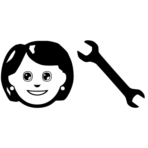 👩‍🔧 Emoji Domain black and white Symbola rendering