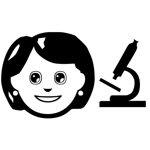 👩‍🔬 Emoji Domain black and white Symbola rendering