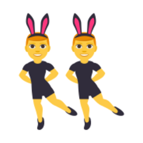 👯‍♂ Emoji Domain EmojiOne rendering