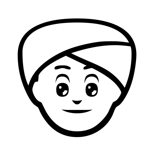 👳 Emoji Domain black and white Symbola rendering