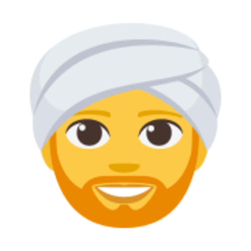 👳‍♂ Emoji Domain EmojiOne rendering