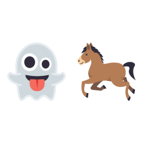 👻🐎 Emoji Domain EmojiOne rendering