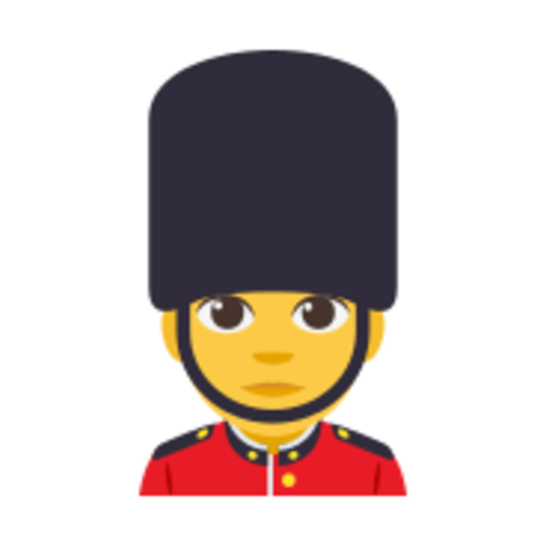 💂‍♂ Emoji Domain EmojiOne rendering