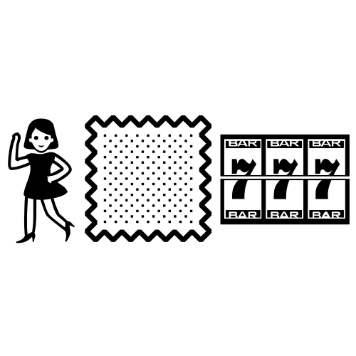 💃🏻🎰 Emoji Domain black and white Symbola rendering