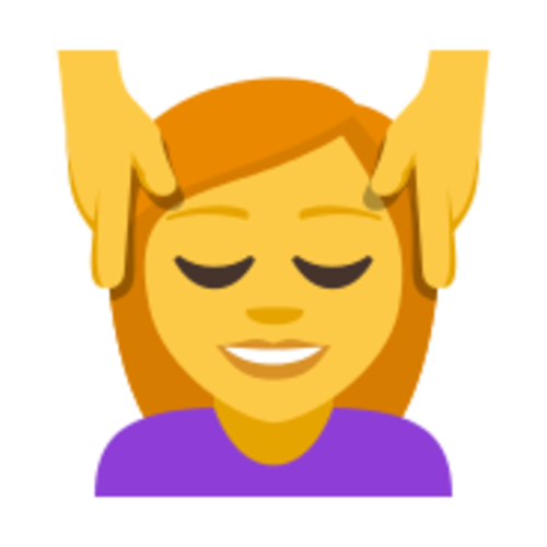 💆‍♀ Emoji Domain EmojiOne rendering