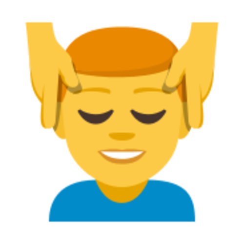 💆‍♂ Emoji Domain EmojiOne rendering
