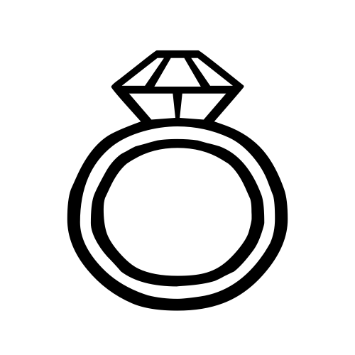 💍 Emoji Domain black and white Symbola rendering