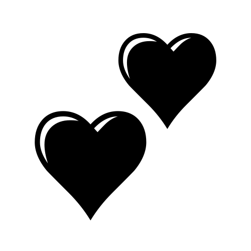 💕 Emoji Domain black and white Symbola rendering