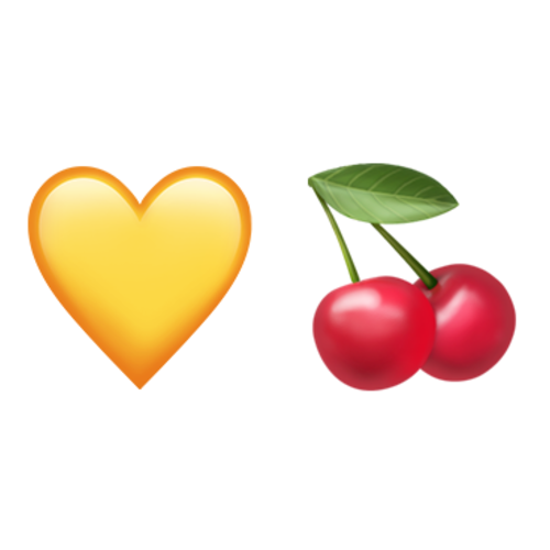 💛🍒 Emoji Domain iOS rendering