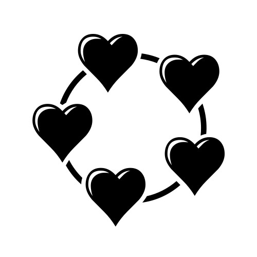 💞 Emoji Domain black and white Symbola rendering