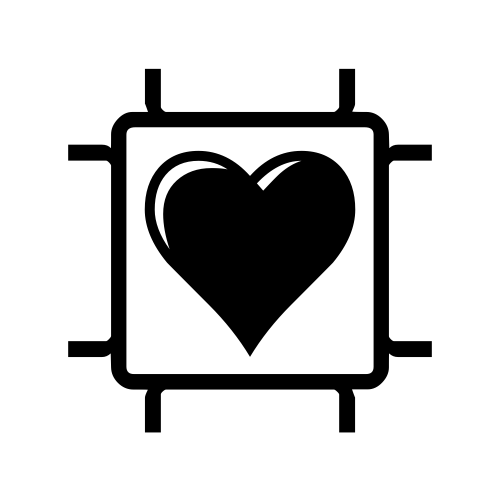 💟 Emoji Domain black and white Symbola rendering