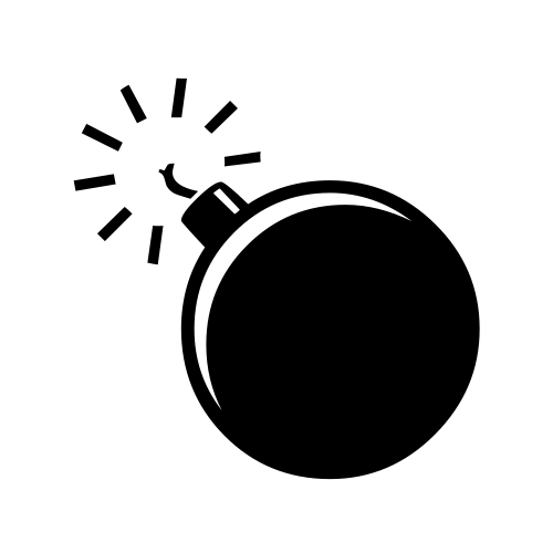 💣 Emoji Domain black and white Symbola rendering