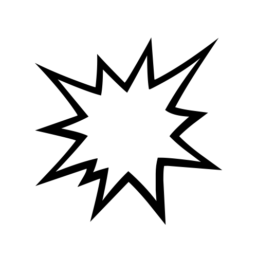 💥 Emoji Domain black and white Symbola rendering