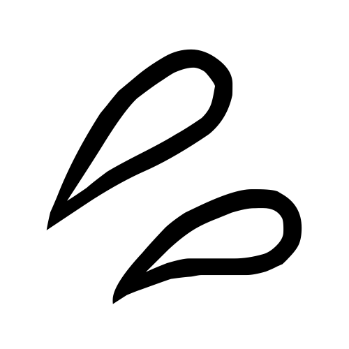 💦 Emoji Domain black and white Symbola rendering