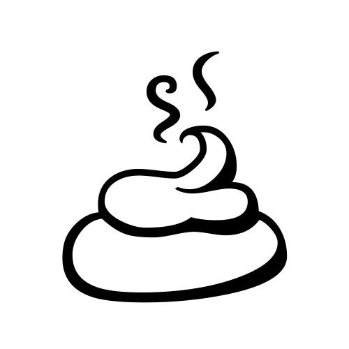 💩 Emoji Domain black and white Symbola rendering