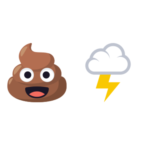 💩🌩 Emoji Domain EmojiOne rendering