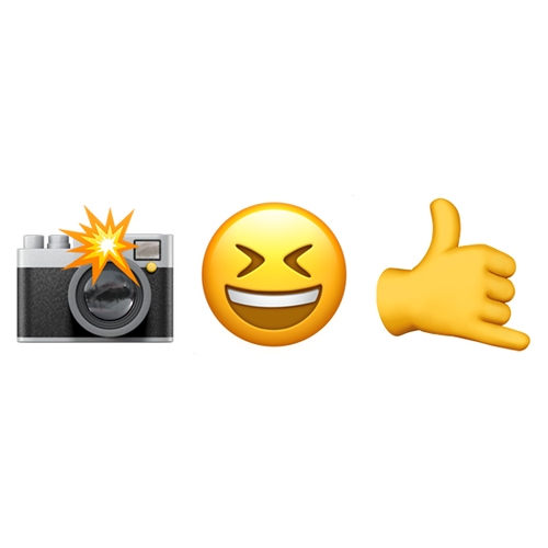 📸😆🤙 Emoji Domain iOS rendering