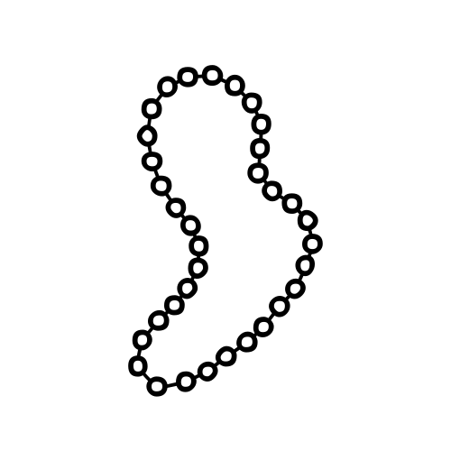 📿 Emoji Domain black and white Symbola rendering