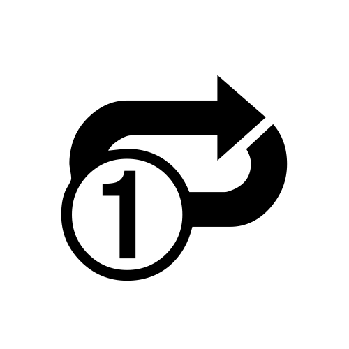 🔂 Emoji Domain black and white Symbola rendering